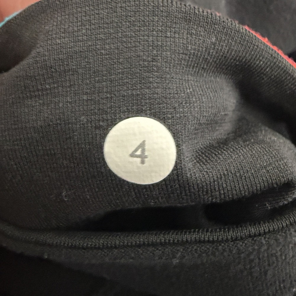 Lululemon Womens Groove Flare Yoga Reversible Pants 4 Black Colorblock Waist Y2K - Picture 14 of 16